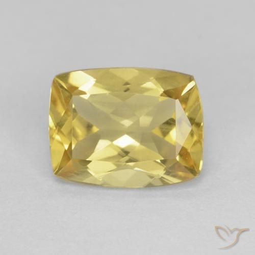 1.42ct 天然 淡蜜黄色 绿柱石, 软垫, VS