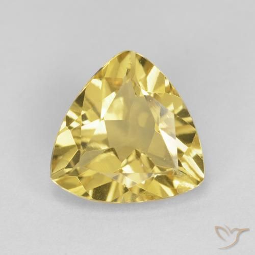 2.17ct 天然 淡黄色 绿柱石, 胖三角形, VS