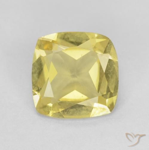 0.65ct 天然 淡黄色 绿柱石, 软垫, VS