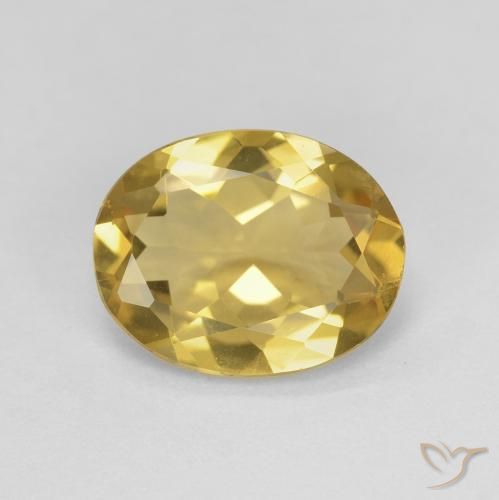 2.06ct 天然 黄花黄 绿柱石, 椭圆形, VS