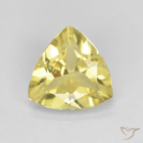 1.46ct 天然 大黄蜂黄 绿柱石, 胖三角形, VS