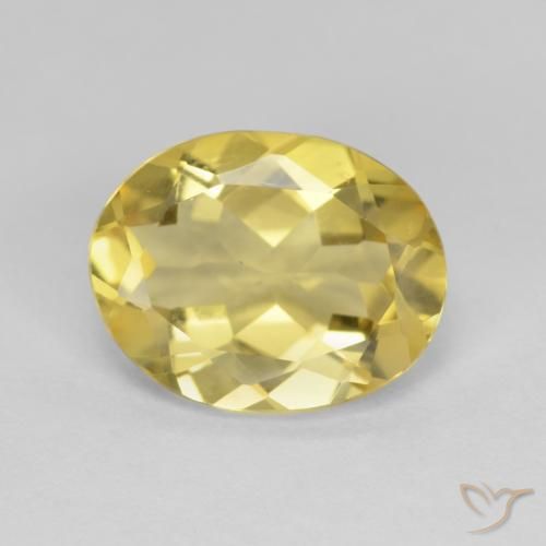 2.84ct 天然 暖黄 绿柱石, 椭圆形, VVS-VS