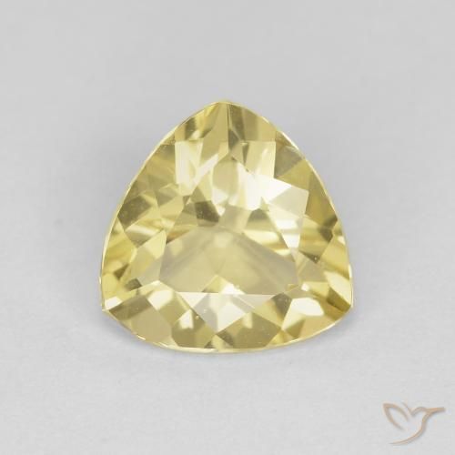 1.47ct 天然 中浅黄色 绿柱石, 胖三角形, VVS