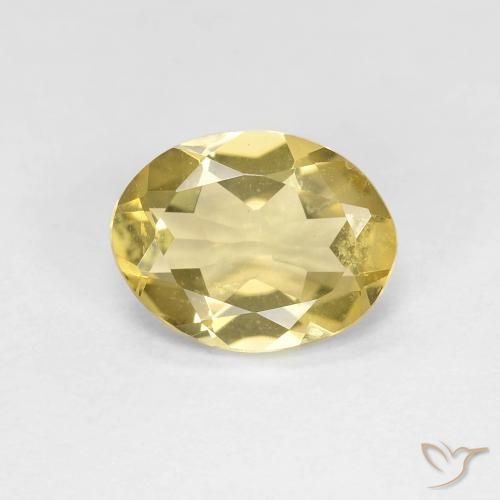 1.53ct 天然 淡黄色 绿柱石, 椭圆形, VS