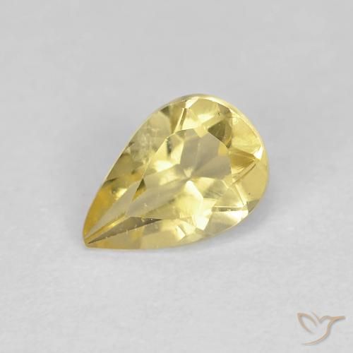 0.61ct 天然 托斯卡纳黄 绿柱石, 梨形, VS