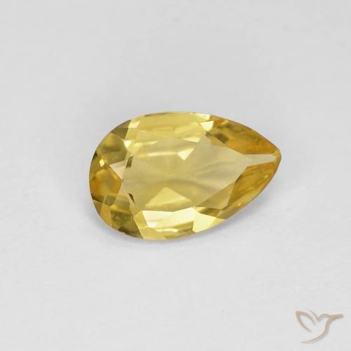 0.85克拉天然绿柱石，梨形，VVS-VS