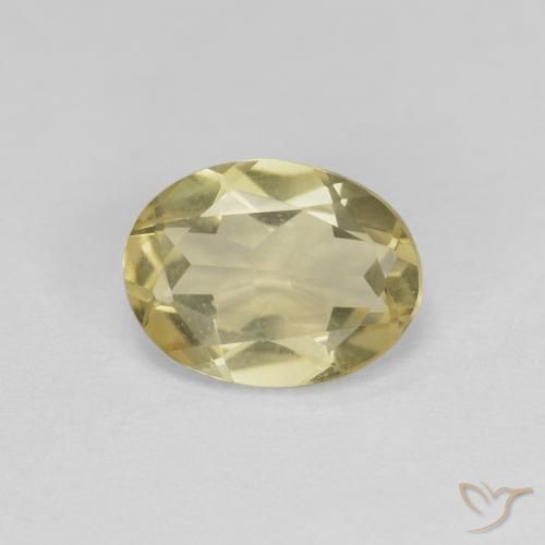 1.59ct 天然 中黄色 绿柱石, 椭圆形, VS