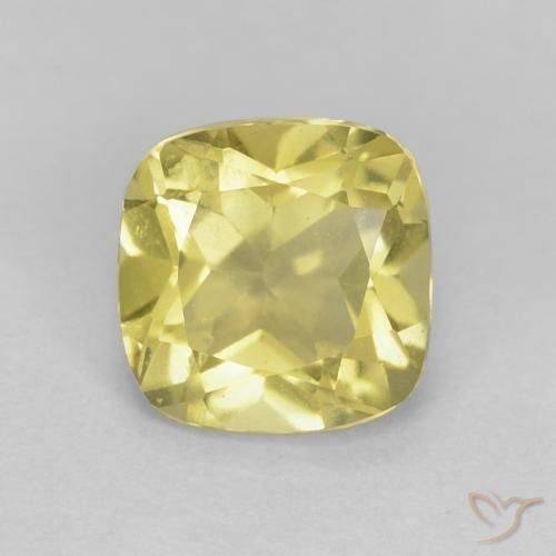 0.88ct 天然 中黄色 绿柱石, 软垫, VVS