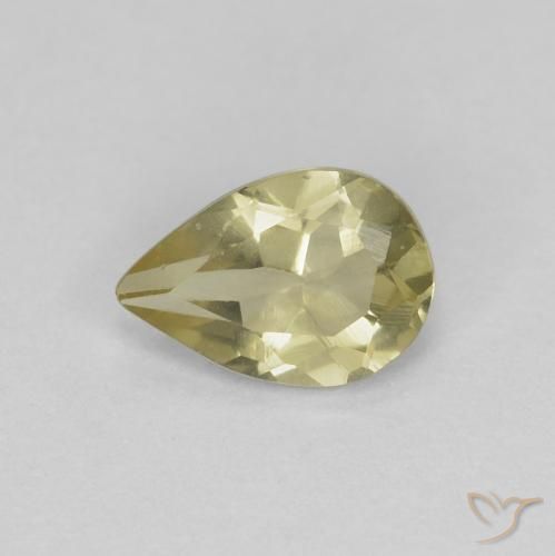 0.48ct 天然 中黄色 绿柱石, 梨形, VS