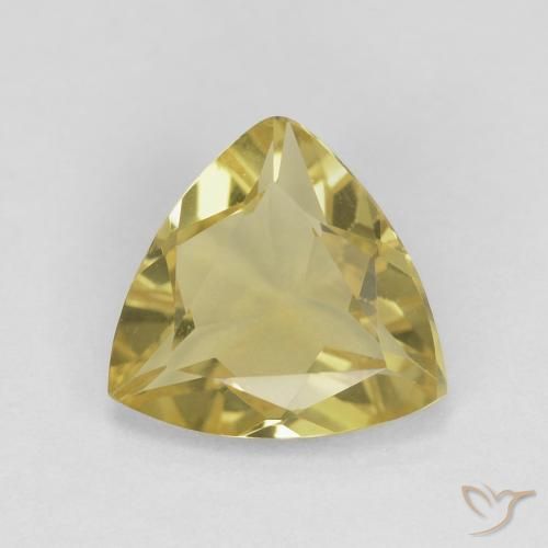 1.18ct 天然 中黄色 绿柱石, 胖三角形, VS