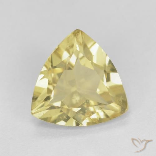 1.39ct 天然 暖黄 绿柱石, 胖三角形, VS