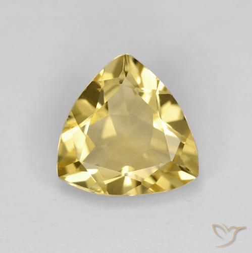 1.80ct 天然 金色 绿柱石, 胖三角形, VVS