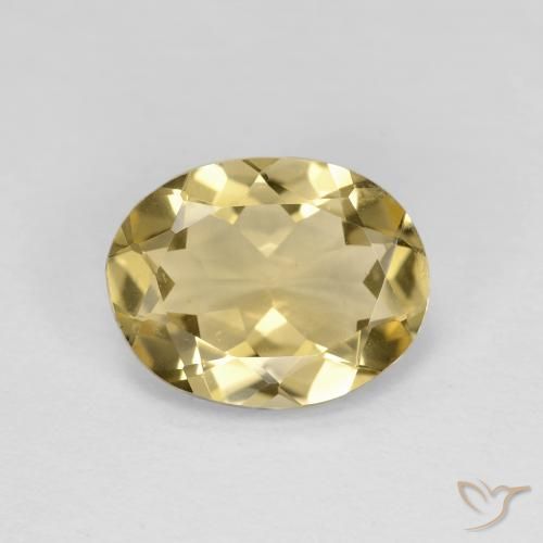 2.59ct 天然 浅金色 绿柱石, 椭圆形, VVS