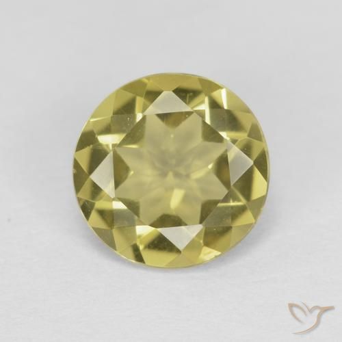 1.19ct 天然 中黄色 绿柱石, 圆形的, VVS