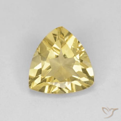 1.37ct 天然 暖黄 绿柱石, 胖三角形, VS