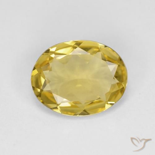 2.47ct 天然 第戎黄 绿柱石, 椭圆形, VVS