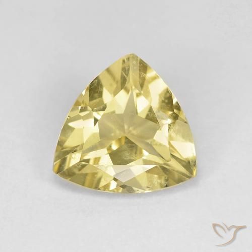1.40ct 天然 淡蜜黄色 绿柱石, 胖三角形, VS