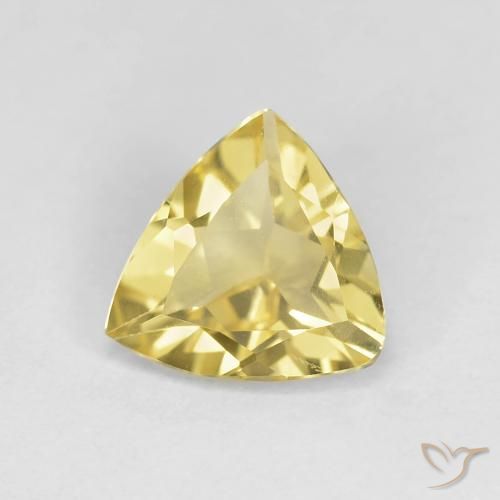 1.19ct 天然 淡黄色 绿柱石, 胖三角形, VS