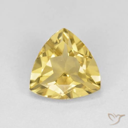 1.50ct 天然 淡黄色 绿柱石, 胖三角形, VS