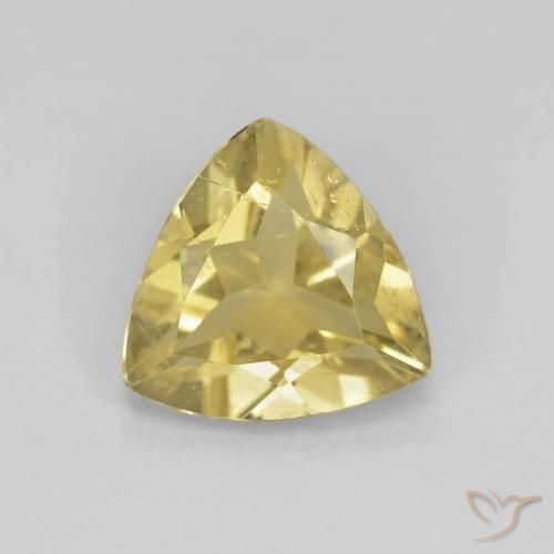 1.50ct 天然 暖黄 绿柱石, 胖三角形, VS