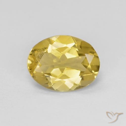 1.54ct 天然 土黄色 绿柱石, 椭圆形, VS