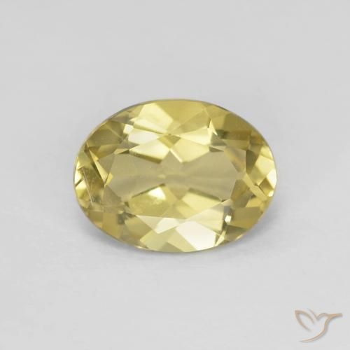 1.33ct 天然 浅金黄色 绿柱石, 椭圆形, VS