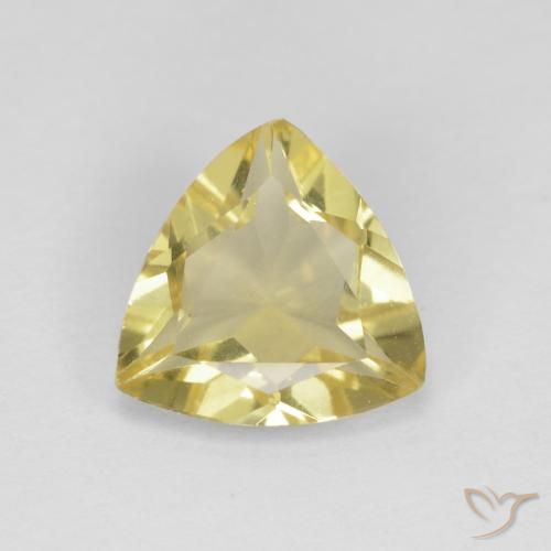1.20ct 天然 淡黄色 绿柱石, 胖三角形, VVS-VS