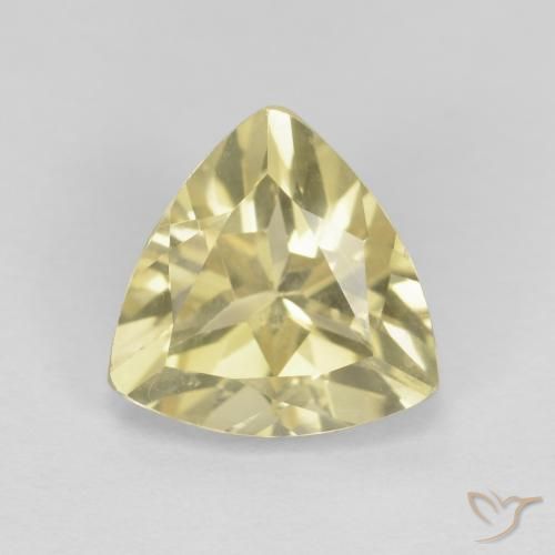 1.62ct 天然 Medium Light-Yellow 绿柱石, 胖三角形, VVS-VS