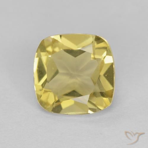 1.36ct 天然 浅黄蜂黄 绿柱石, 软垫, VVS