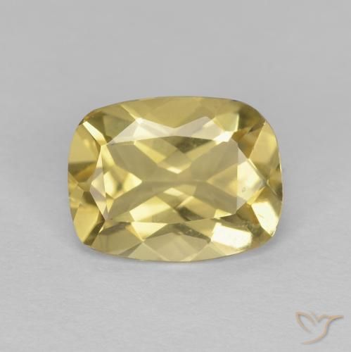 1.60ct 天然 浅金黄色 绿柱石, 软垫, VVS