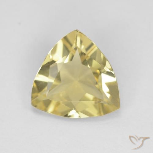 1.09ct 天然 土黄色 绿柱石, 胖三角形, VVS