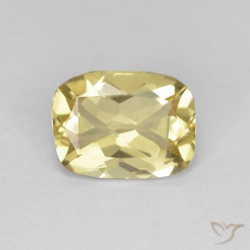 1.56ct 天然 浅土黄色 绿柱石, 软垫, VVS-VS