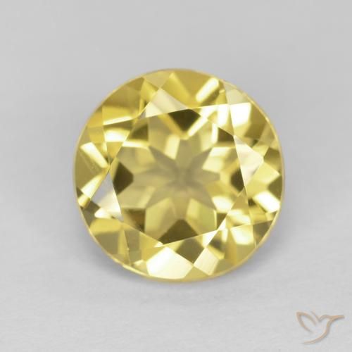 1.78ct 天然 棕黄色 绿柱石, 圆形的, VVS-VS