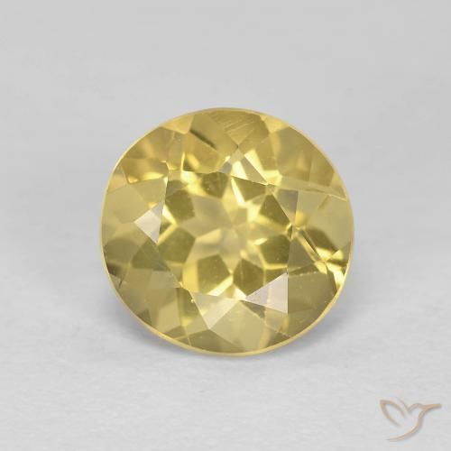 1.93ct 天然 丰富的黄色 绿柱石, 圆形的, VS