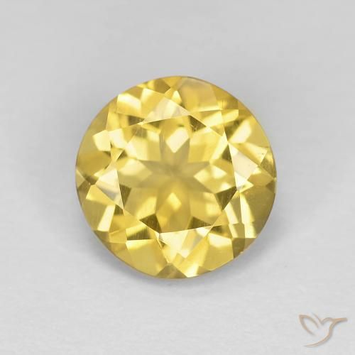1.59ct 天然 蜜黄色 绿柱石, 圆形的, VS