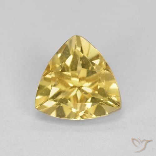 1.59ct 天然 淡黄色 绿柱石, 胖三角形, VS