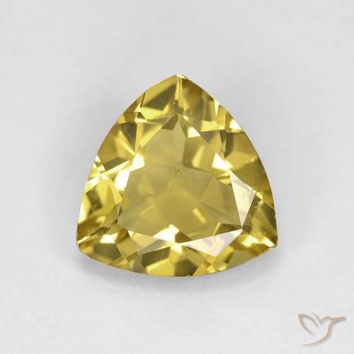 1.88ct 天然 秋黄 绿柱石, 胖三角形, VS