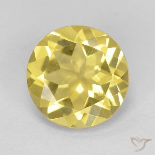 1.59ct 天然 淡蜜黄色 绿柱石, 圆形的, VVS