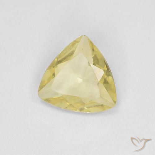 0.71ct 天然 淡蜜黄色 绿柱石, 胖三角形, VVS