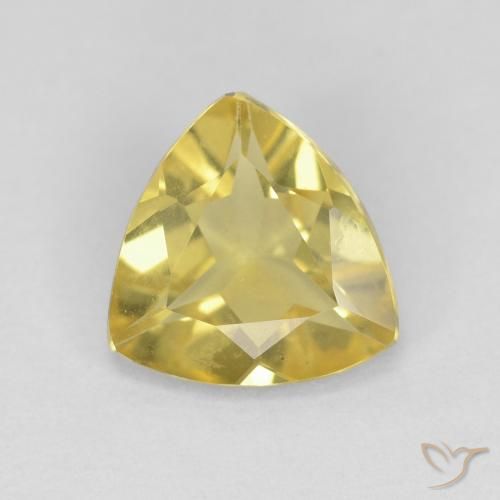 1.27ct 天然 金黄色 绿柱石, 胖三角形, VVS