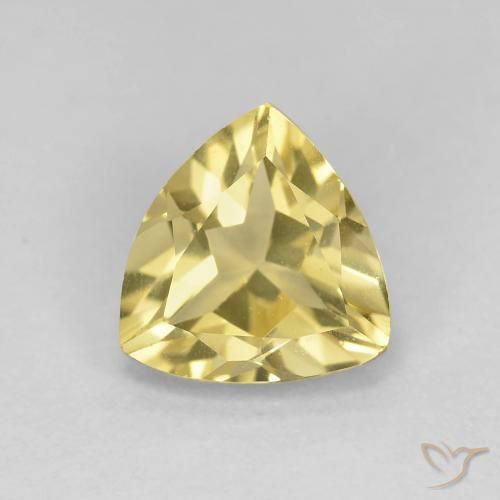 1.32ct 天然 浅金黄色 绿柱石, 胖三角形, VVS
