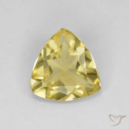 1.05ct 天然 浅金黄色 绿柱石, 胖三角形, VVS