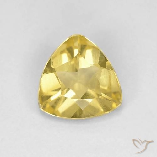 0.75ct 天然 托斯卡纳黄 绿柱石, 胖三角形, VVS