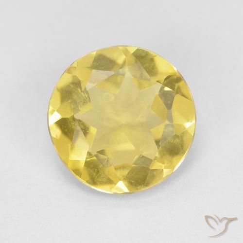1.47ct 天然 淡黄色 绿柱石, 圆形的, VVS