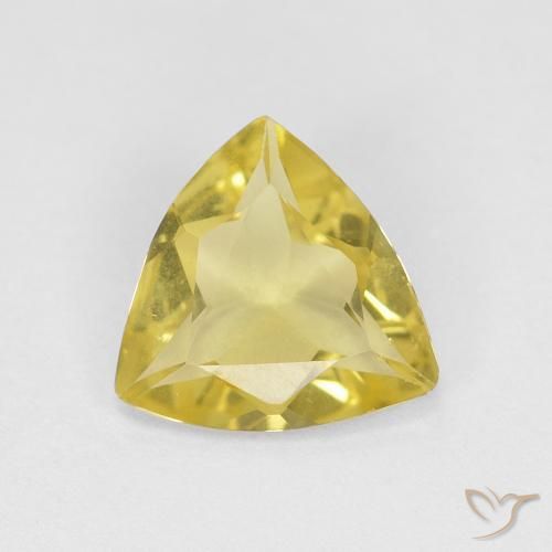 0.89ct 天然 暖黄 绿柱石, 胖三角形, VVS-VS