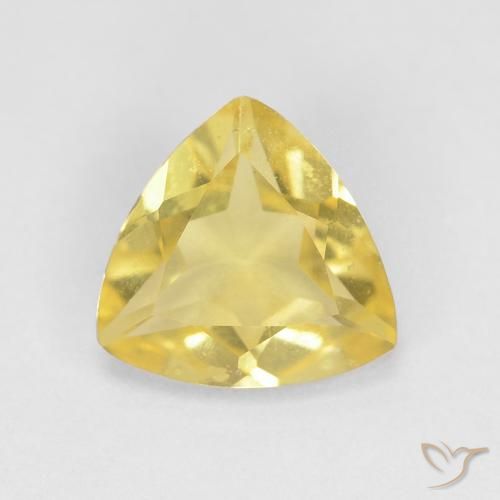 0.94ct 天然 淡黄色 绿柱石, 胖三角形, VVS-VS