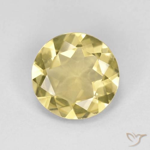 1.53ct 天然 浅金色 绿柱石, 圆形的, VVS