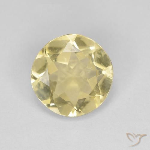 1.63ct 天然 香蕉黄 绿柱石, 圆形的, VVS