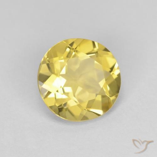 1.44ct 天然 托斯卡纳黄 绿柱石, 圆形的, VVS