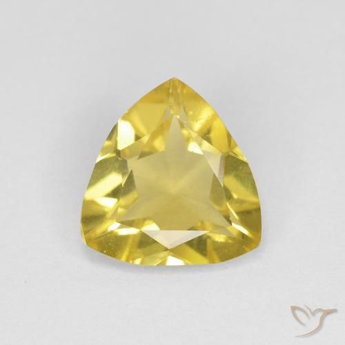 1.17ct 天然 中黄色 绿柱石, 胖三角形, VVS